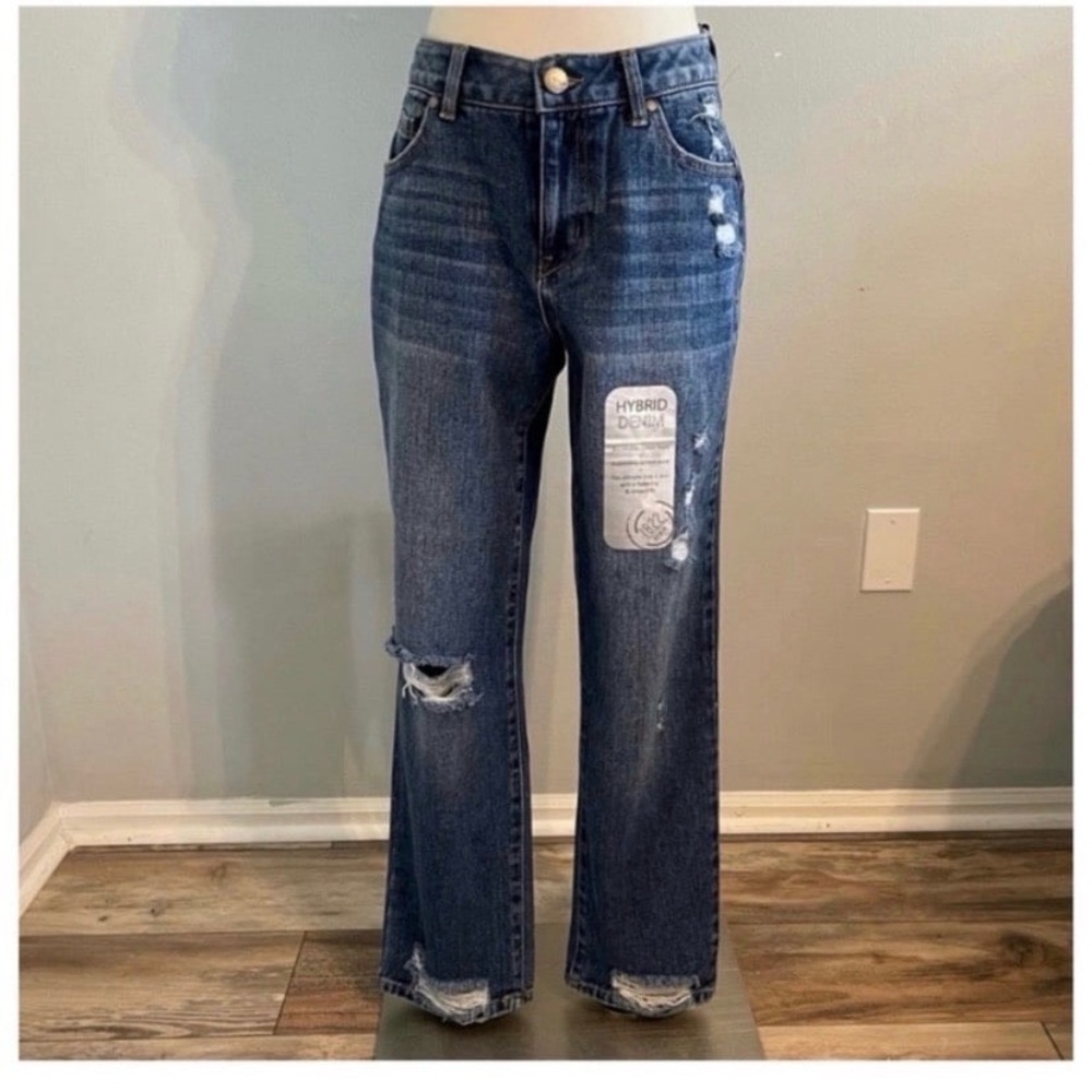 1822 DENIM Ripped Straight Leg Relaxed Jeans - Picture 6 of 12